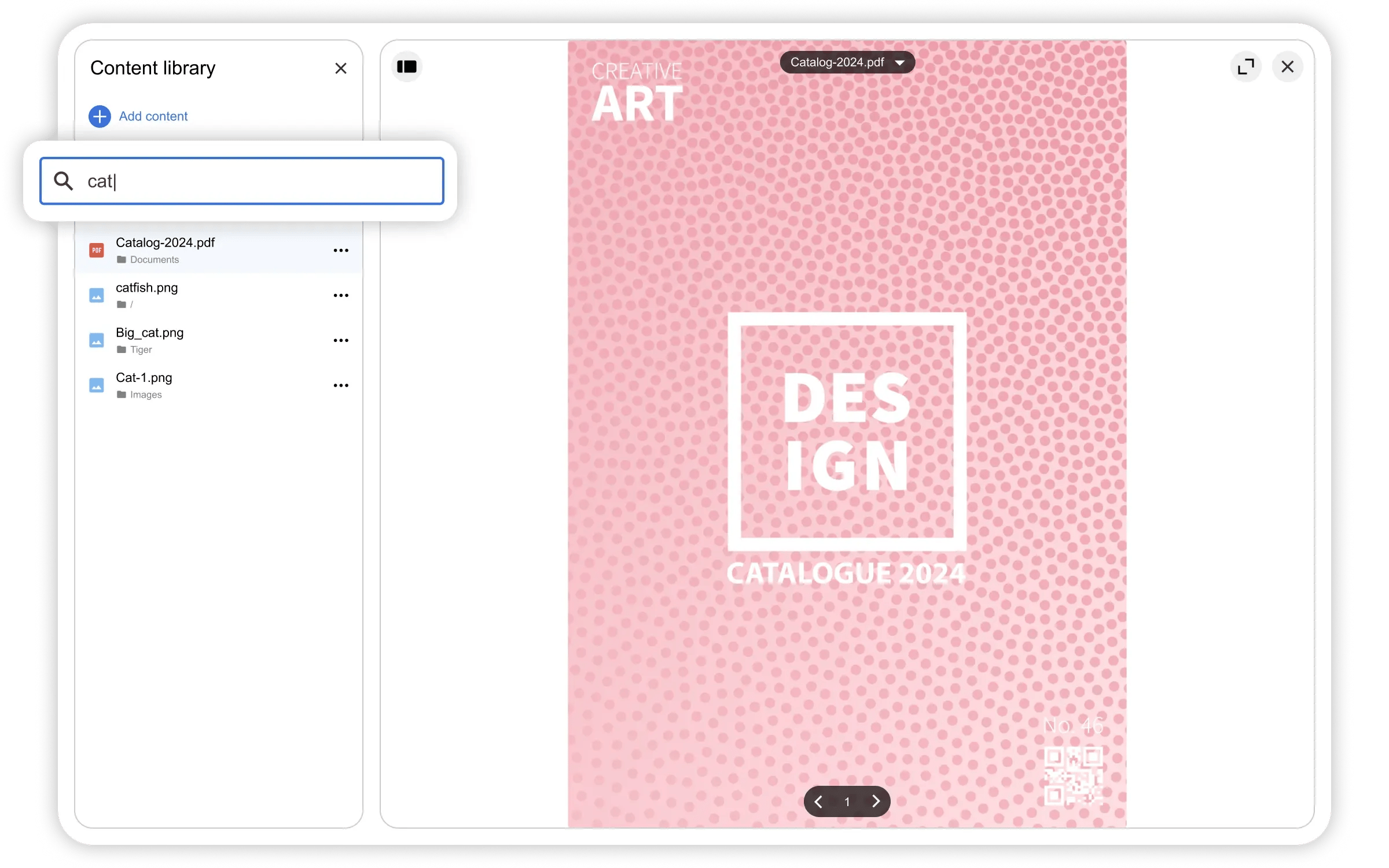 3. Enhanced Search in the Content Library