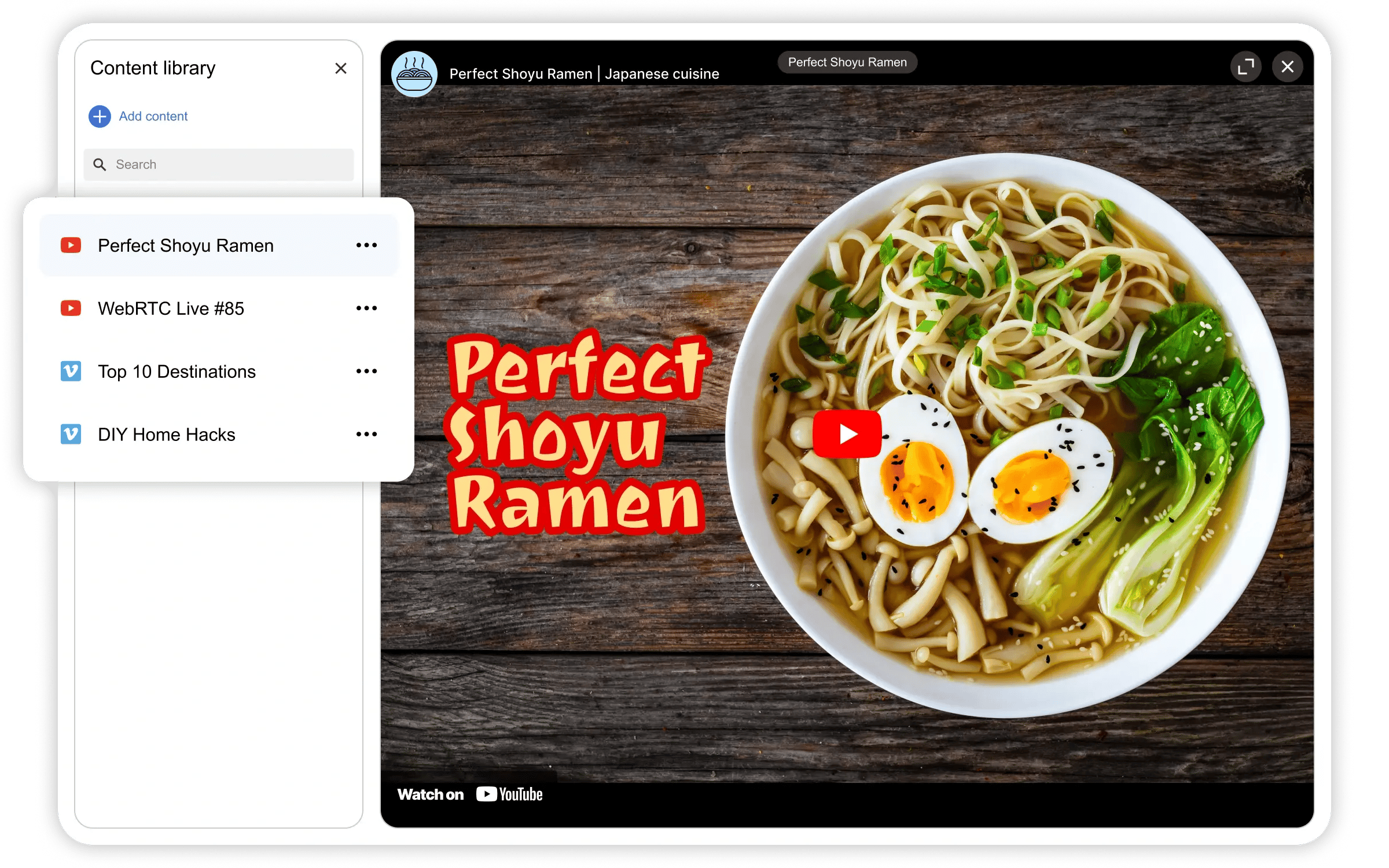 6. Embed YouTube, Vimeo, and More